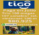 Tigo Tripleplay 100 Megas Paga En Julio